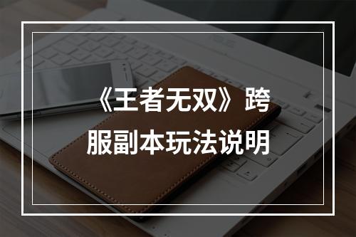 《王者无双》跨服副本玩法说明