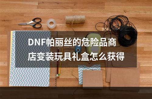 DNF帕丽丝的危险品商店变装玩具礼盒怎么获得