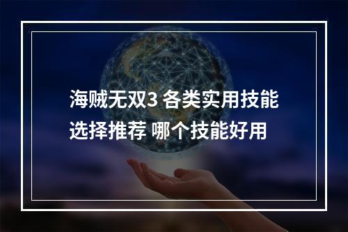 海贼无双3 各类实用技能选择推荐 哪个技能好用