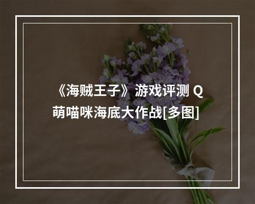 《海贼王子》游戏评测 Q萌喵咪海底大作战[多图]