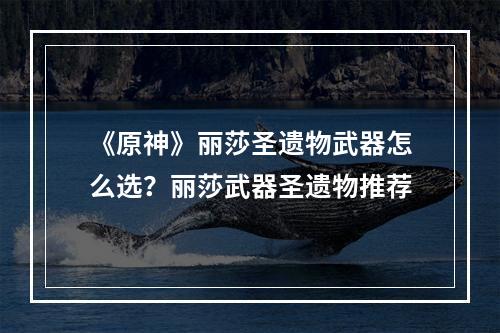 《原神》丽莎圣遗物武器怎么选？丽莎武器圣遗物推荐