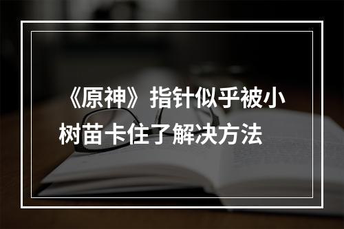 《原神》指针似乎被小树苗卡住了解决方法