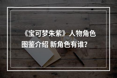 《宝可梦朱紫》人物角色图鉴介绍 新角色有谁？