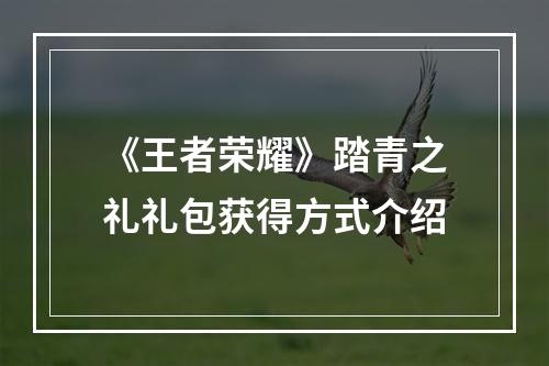 《王者荣耀》踏青之礼礼包获得方式介绍