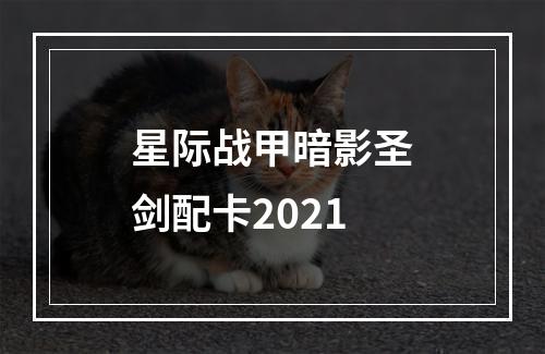 星际战甲暗影圣剑配卡2021