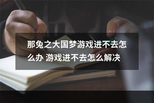 那兔之大国梦游戏进不去怎么办 游戏进不去怎么解决