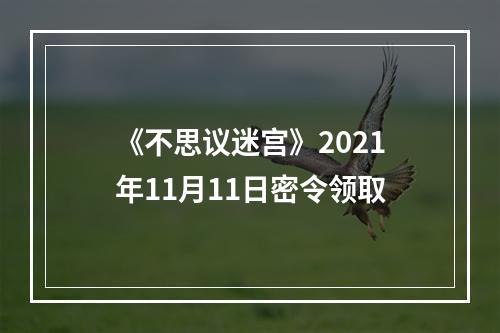 《不思议迷宫》2021年11月11日密令领取