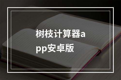 树枝计算器app安卓版