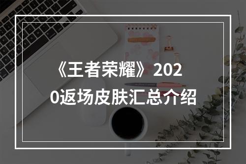 《王者荣耀》2020返场皮肤汇总介绍