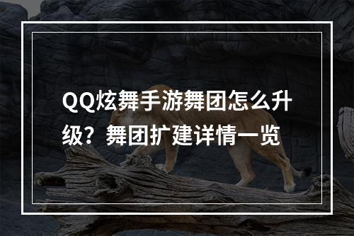 QQ炫舞手游舞团怎么升级？舞团扩建详情一览