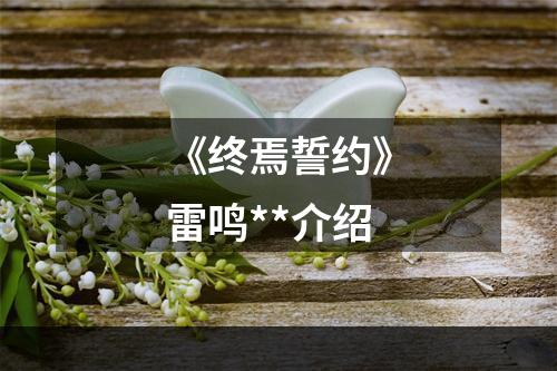 《终焉誓约》雷鸣**介绍