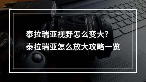 泰拉瑞亚视野怎么变大? 泰拉瑞亚怎么放大攻略一览