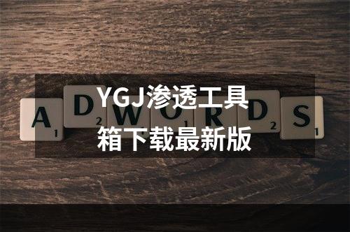 YGJ渗透工具箱下载最新版