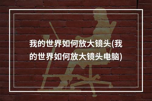 我的世界如何放大镜头(我的世界如何放大镜头电脑)