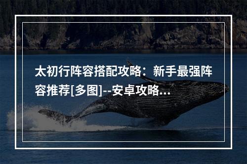 太初行阵容搭配攻略：新手最强阵容推荐[多图]--安卓攻略网