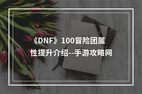 《DNF》100冒险团属性提升介绍--手游攻略网