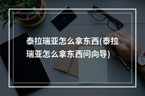 泰拉瑞亚怎么拿东西(泰拉瑞亚怎么拿东西问向导)