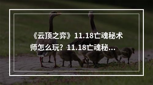 《云顶之弈》11.18亡魂秘术师怎么玩？11.18亡魂秘术师阵容推荐--游戏攻略网