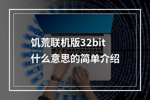 饥荒联机版32bit什么意思的简单介绍