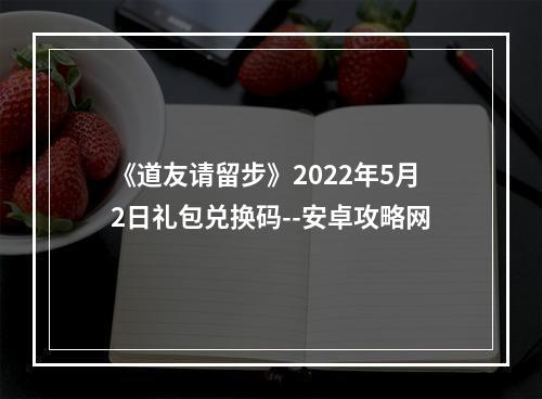 《道友请留步》2022年5月2日礼包兑换码--安卓攻略网