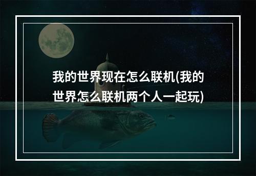 我的世界现在怎么联机(我的世界怎么联机两个人一起玩)