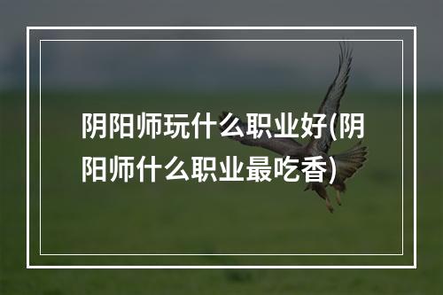 阴阳师玩什么职业好(阴阳师什么职业最吃香)