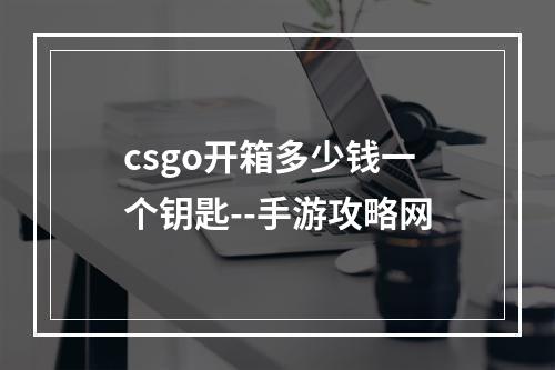 csgo开箱多少钱一个钥匙--手游攻略网