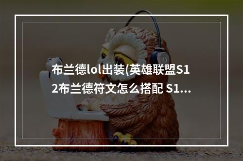 布兰德lol出装(英雄联盟S12布兰德符文怎么搭配 S12布兰德符文搭配攻略)