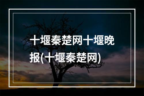 十堰秦楚网十堰晚报(十堰秦楚网)