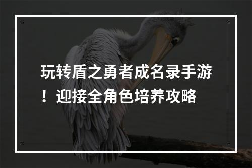 玩转盾之勇者成名录手游！迎接全角色培养攻略