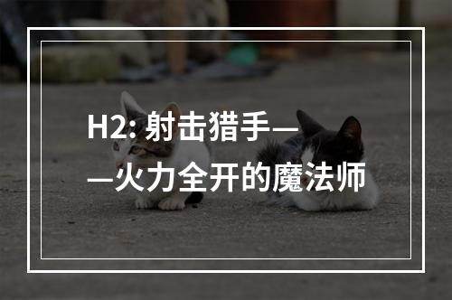 H2: 射击猎手——火力全开的魔法师