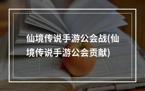 仙境传说手游公会战(仙境传说手游公会贡献)