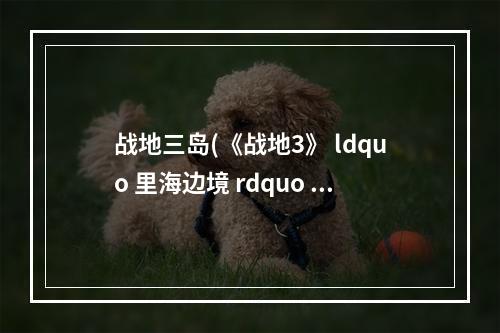 战地三岛(《战地3》 ldquo 里海边境 rdquo 高塔被催 原来是自动进行)