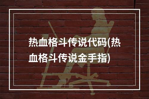 热血格斗传说代码(热血格斗传说金手指)