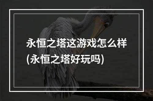 永恒之塔这游戏怎么样(永恒之塔好玩吗)