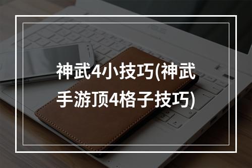 神武4小技巧(神武手游顶4格子技巧)