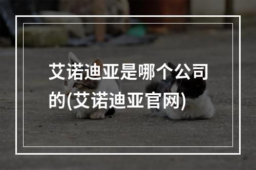 艾诺迪亚是哪个公司的(艾诺迪亚官网)