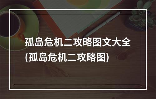 孤岛危机二攻略图文大全(孤岛危机二攻略图)