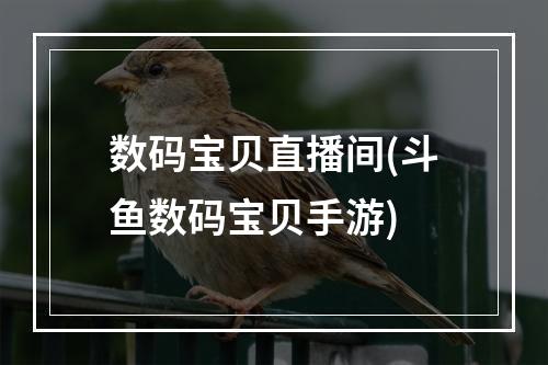 数码宝贝直播间(斗鱼数码宝贝手游)