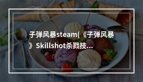 子弹风暴steam(《子弹风暴》Skillshot杀戮技术全收集方法解析)