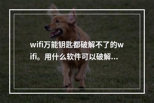 wifi万能钥匙都破解不了的wifi。用什么软件可以破解(暴力破解软件)