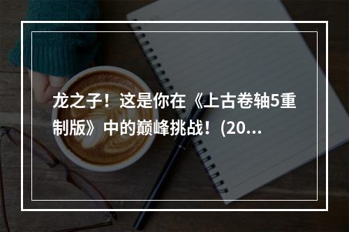 龙之子！这是你在《上古卷轴5重制版》中的巅峰挑战！(20字以上，与众不同)