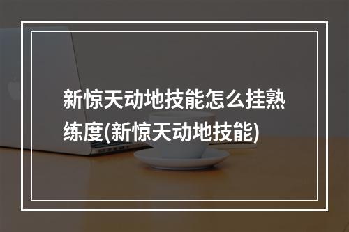 新惊天动地技能怎么挂熟练度(新惊天动地技能)