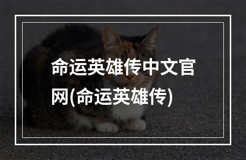 命运英雄传中文官网(命运英雄传)