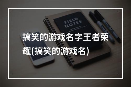 搞笑的游戏名字王者荣耀(搞笑的游戏名)