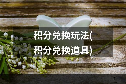 积分兑换玩法(积分兑换道具)