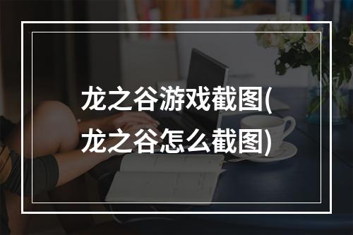 龙之谷游戏截图(龙之谷怎么截图)