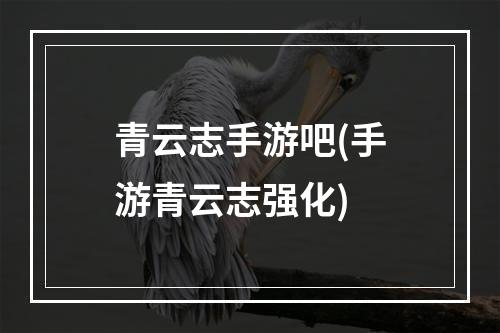 青云志手游吧(手游青云志强化)