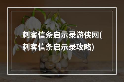 刺客信条启示录游侠网(刺客信条启示录攻略)