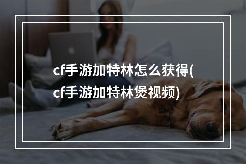 cf手游加特林怎么获得(cf手游加特林煲视频)